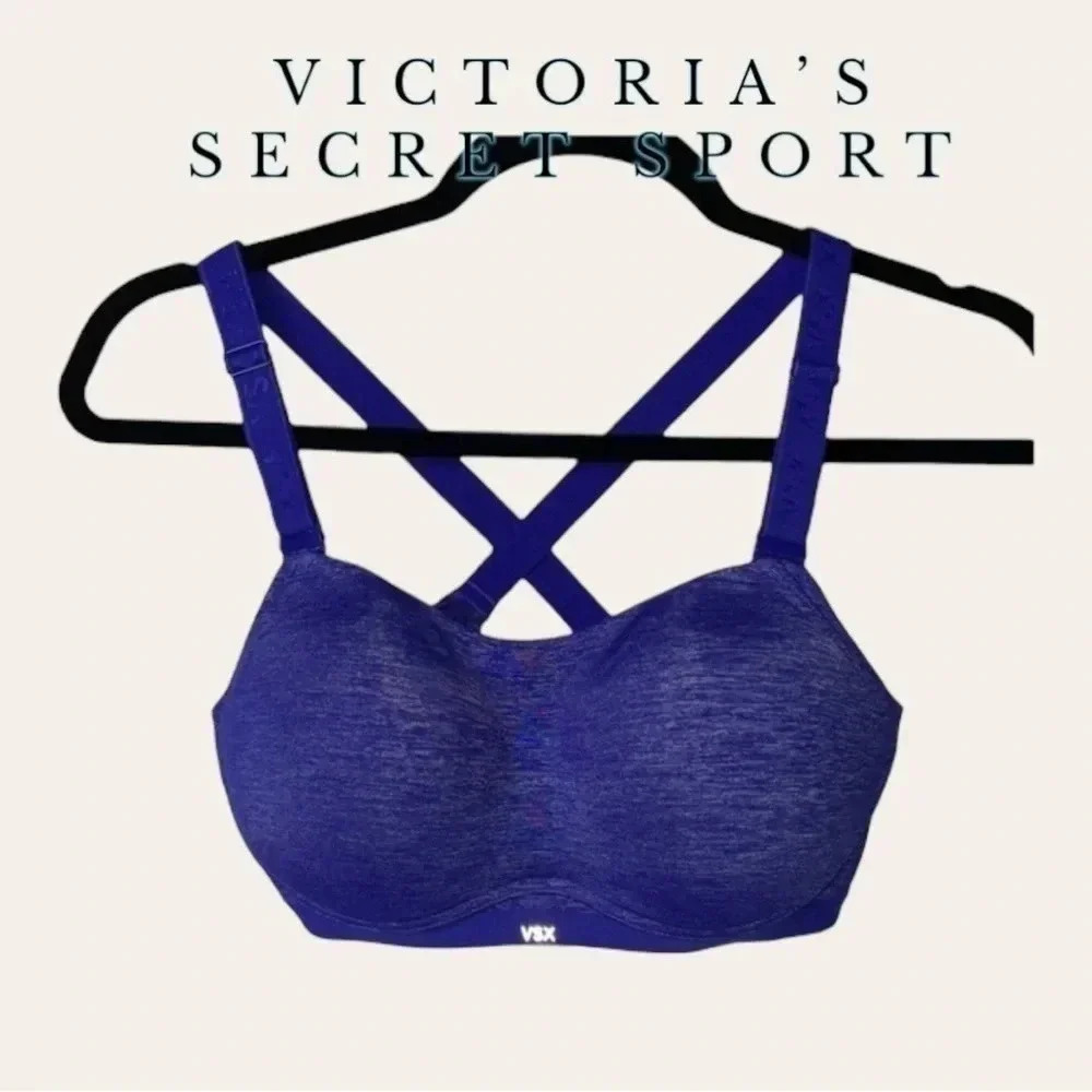 0782. VICTORIA SECRET‎ SPORT BRA WITH PADDING 34C ADJUSTABLE STRAP